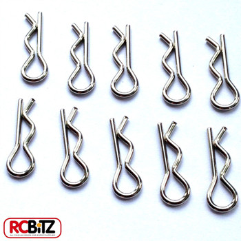 Silver Steel Body Clips x 10 1.21mm RC4WD Z-B0016 Pins R-Clips Cruiser TF2 Medium