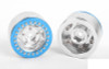 RC4WD Rogue 1.55" Beadlock Wheels Z-W0317 SILVER Blue Beadlock
