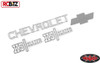 TOY Chevrolet K5 Blazer Metal Emblem Logo Badge Set Ascender RC4WD Z-S1560
