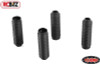 Super Scale Shock Boots BLACK 4 Rubber Absorber Covers Stops Shaft Wear Z-S0981