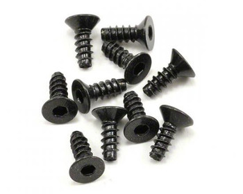 Axial HEX Socket Tap Flat Head M3 x 8mm BLACK 10 AXA464 Chassis member screws