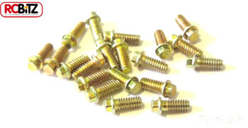 M2 Scale Hex Bolts for SSD wheels 20 5mm Bolt Yellow Zinc Plated SSD00028 SSD-RC