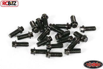 RC4WD Miniature Scale Hex Bolts M2.5 x 6mm BLACK Z-S0008