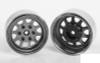 Stamped Steel 1.7" Beadlock Wagon Wheels CLEAR Z-W0272 RC4WD 6 lug Hex Mount