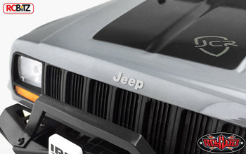 Metal Emblem Badge Logo Sticker Set for Axial SCX10 II XJ SILVER RC4WD VVV-C0263