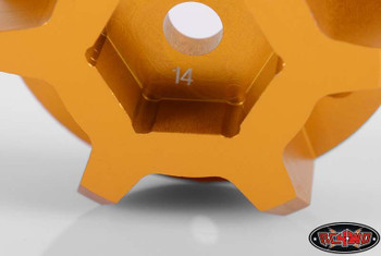 14mm Universal Hex 2 for 40 Series & Clod Wheels Z-S0889 Orange Alli RC4WD