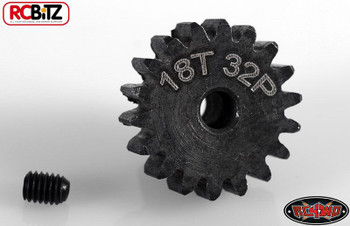 RC4WD 18t 32p Hardened Steel Pinion Gear with grub screw 3.2mm R3 AX2 Z-G0066