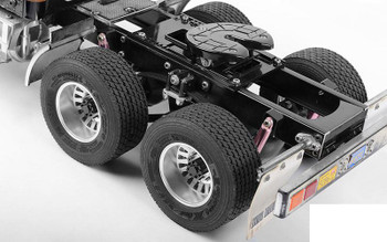 2x Super Single Rear Semi Truck Wheel Z-W0290 RC4WD inc Hubs & tool Lorry Tyre