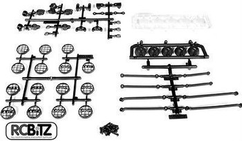 Universal 5 Bucket Light Bar Set AX30709 FIT ALL Axial Trucks Hardware Included