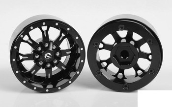 RC4WD Fuel Offroad Krank 1.7" Beadlock Wheels Z-W0256 Black Off-Road Neg offset