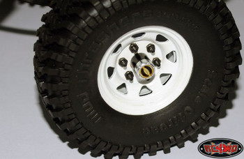RC4WD Warn Branded Scale Detail Manual Locking Hubs TOY Hub Yellow Black Z-S0720