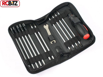 FASTRAX 19 in 1 RC Tool bag set METRIC Slot PH 6 Hex 4 Nut 5 8mm Spanner FAST607