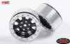 Raceline Monster 2.2 Beadlock Wheels Black Silver RC4WD Z-W0195 2.2" scale bolts