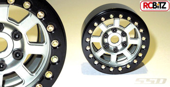 SSD 1.9” Assassin Aluminium Beadlock Wheels GREY Pair 2 SSD00010 12mm Hex