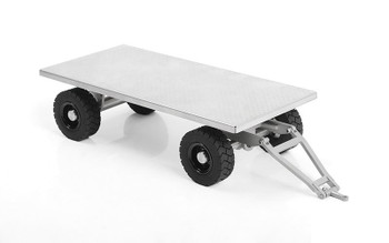1/14 Forklift Trailer w/ Steering Axle VV-JD00037 RC4WD Metal Silver 231x106mm