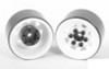 Stamped Steel 1.0" Stock Beadlock Wheels WHITE Z-W0111 RC4WD 18th scale G2