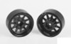 OEM 6-Lug Stamped Steel 1.55" Beadlock Wheels BLACK Z-W0310 RC4WD Scale RC