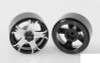 RC4WD Raceline Gunner 1.7" Beadlock Wheels Z-W0211 Silver 5 Spoke inc Hub HEX