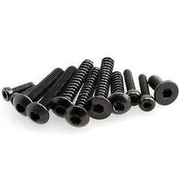 Axial HEX Socket Tap Flat Head M3 x 10mm BLACK 10 AXA465 Transmission mount