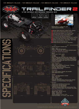 Trail Finder 2 Truck Kit RC4WD Z-K0054 for Blazer Body Set TF2 Chassis ONLY TF2