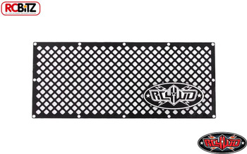 RC4WD Logo BLACK Billet Grill Metal Mesh 80 x 34mm inc Fixings Z-S1506