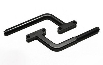 Front Bumper Supports for Axial Wraith CNC Machine Metal BLACK RC4WD Z-S0484