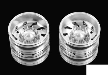 Force Directional Semi Rear Wheels w/ Spiked Caps RC4WD Z-W0148 Tamiya Lorry RC