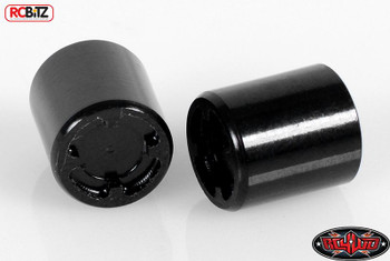 Scale Rear Hubs V2 Pair BLACK metal Replaces wheel nut RC4WD Z-S1266 RC Bitz