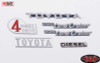 TOY Cruiser Body Emblem Set for Gelande II G2 Stainless RC4WD Z-S1714 RC