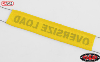 RC4WD Oversize Wide Load Flag 175x35mm w/ Ropes Z-S1592 Excavator 4200XL Rope Sign