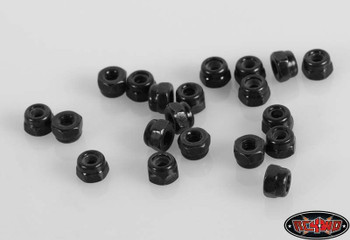 Nylock Nuts M2 BLACK rc RC4WD Z-S0906 G2 18th scale wheel Nut