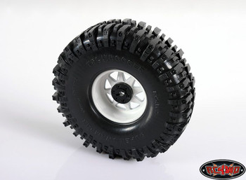RC4WD 6 Lug Wagon 2.2" Steel Stamped Beadlock Wheels WHITE Pin Mounting Z-W0146