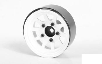 OEM Stamped Steel 1.55" Beadlock Wheels WHITE Z-W0260 RC4WD 12mm HEX TF2 G2