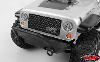 RC4WD Logo BLACK Billet Grill Metal Mesh 80 x 34mm inc Fixings Z-S1506