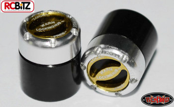 RC4WD Warn Branded Scale Detail Manual Locking Hubs TOY Hub Yellow Black Z-S0720