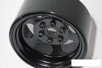 SSD 1.9" Steel Slot Beadlock Wheels BLACK SSD00274 Traxxas TRX-4 TRX4 SCX10 II