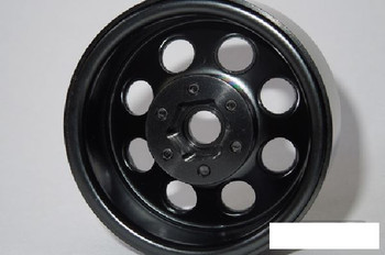 SSD 1.9" Steel 8 Hole Beadlock Wheels BLACK SSD00268 Traxxas TRX-4 TRX4 SCX102